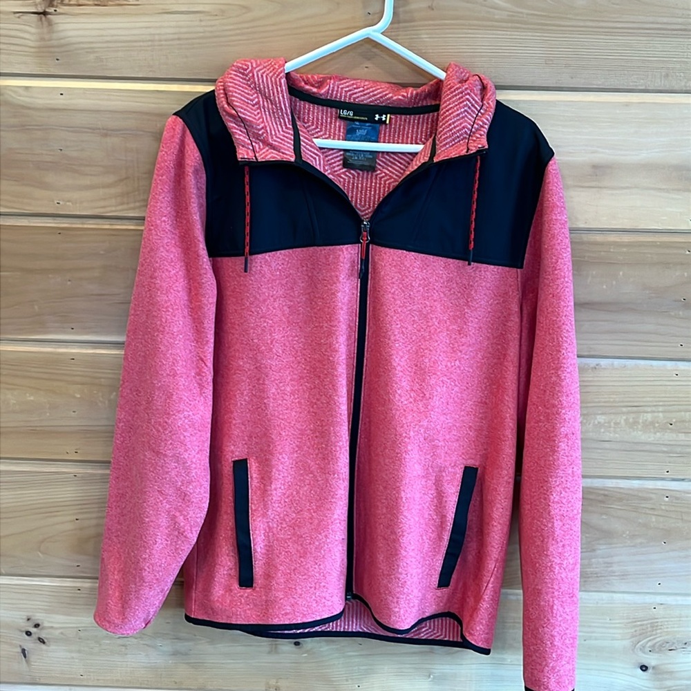Like new Under Armour full zip hooded cold gear sweatshirt